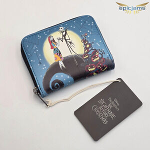 Loungefly Disney The Nightmare Before Christmas Jack & Sally Spiral Hill Wallet